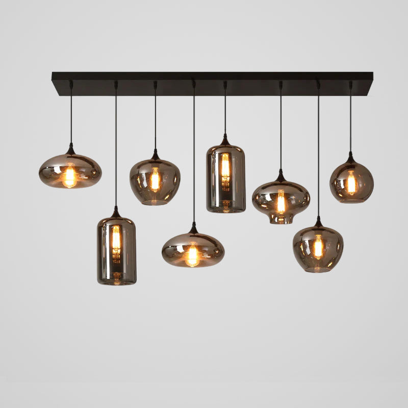 Tevely industrielt elegant pendel i glas