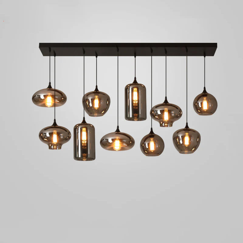Tevely industrielt elegant pendel i glas
