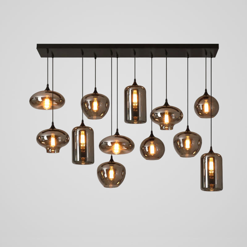 Tevely industrielt elegant pendel i glas
