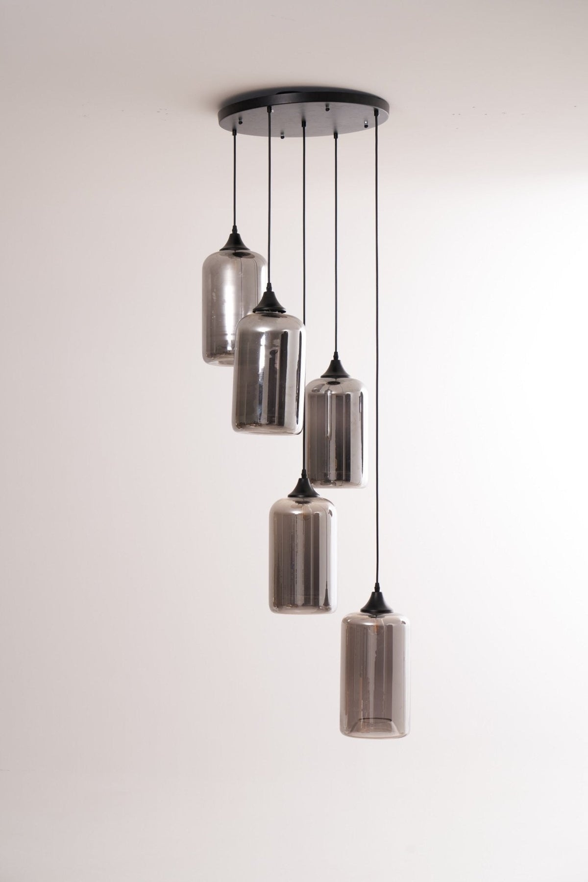 Tevely industrielt elegant pendel i glas