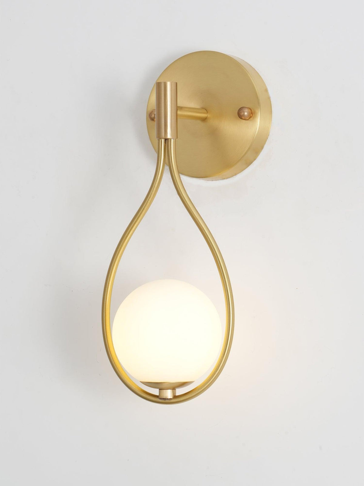 Candeeiro de parede Eiralaya moderno minimalista para toucador, em latão e vidro