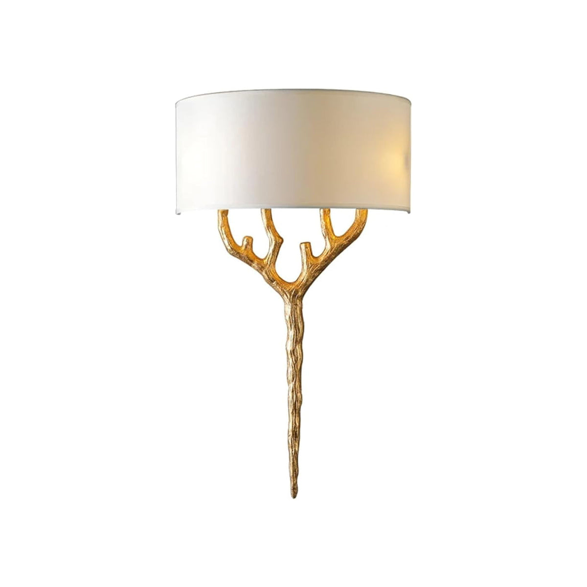 Ceryndir vägglampa med horn i mässing