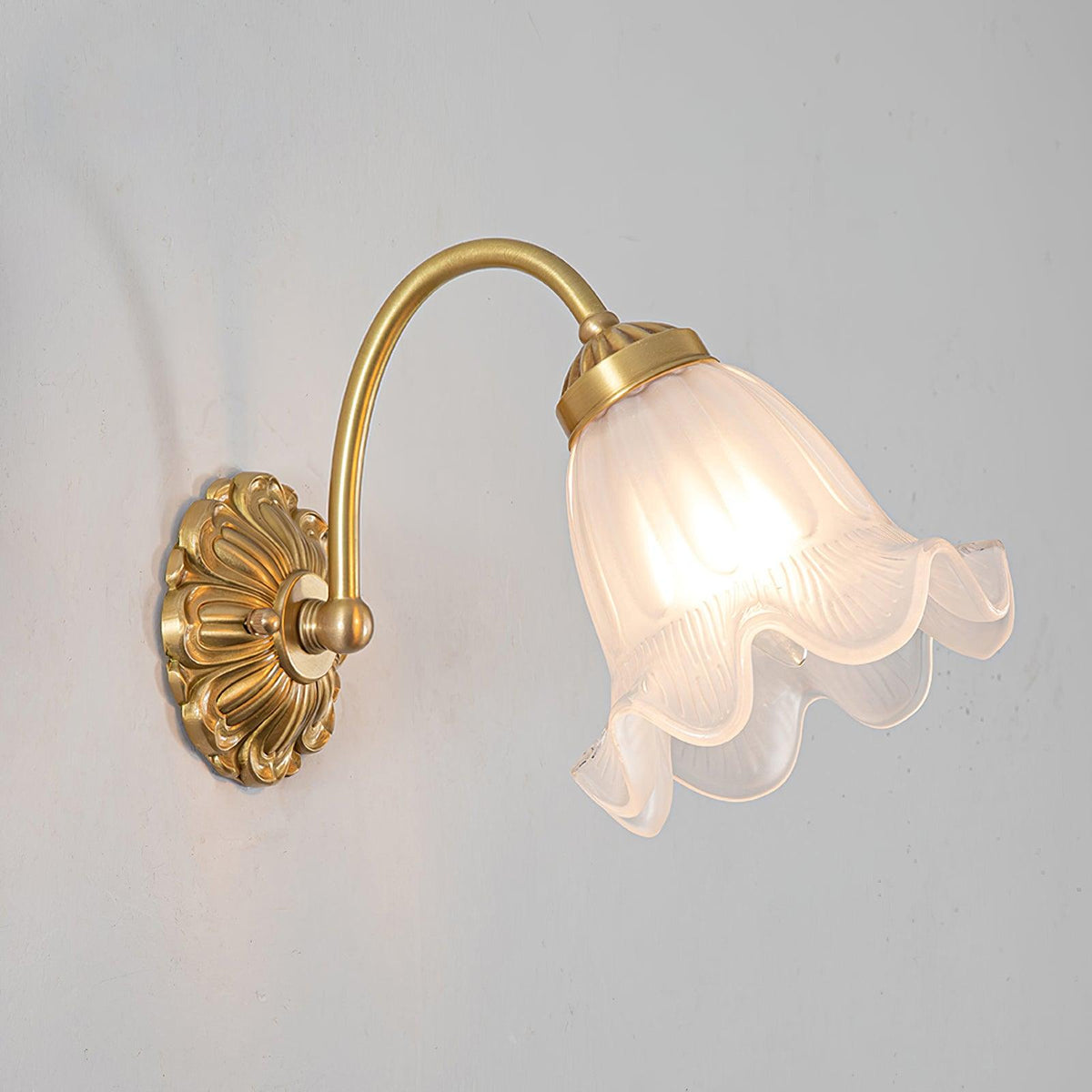 Celereria vintagevæglampe i glas