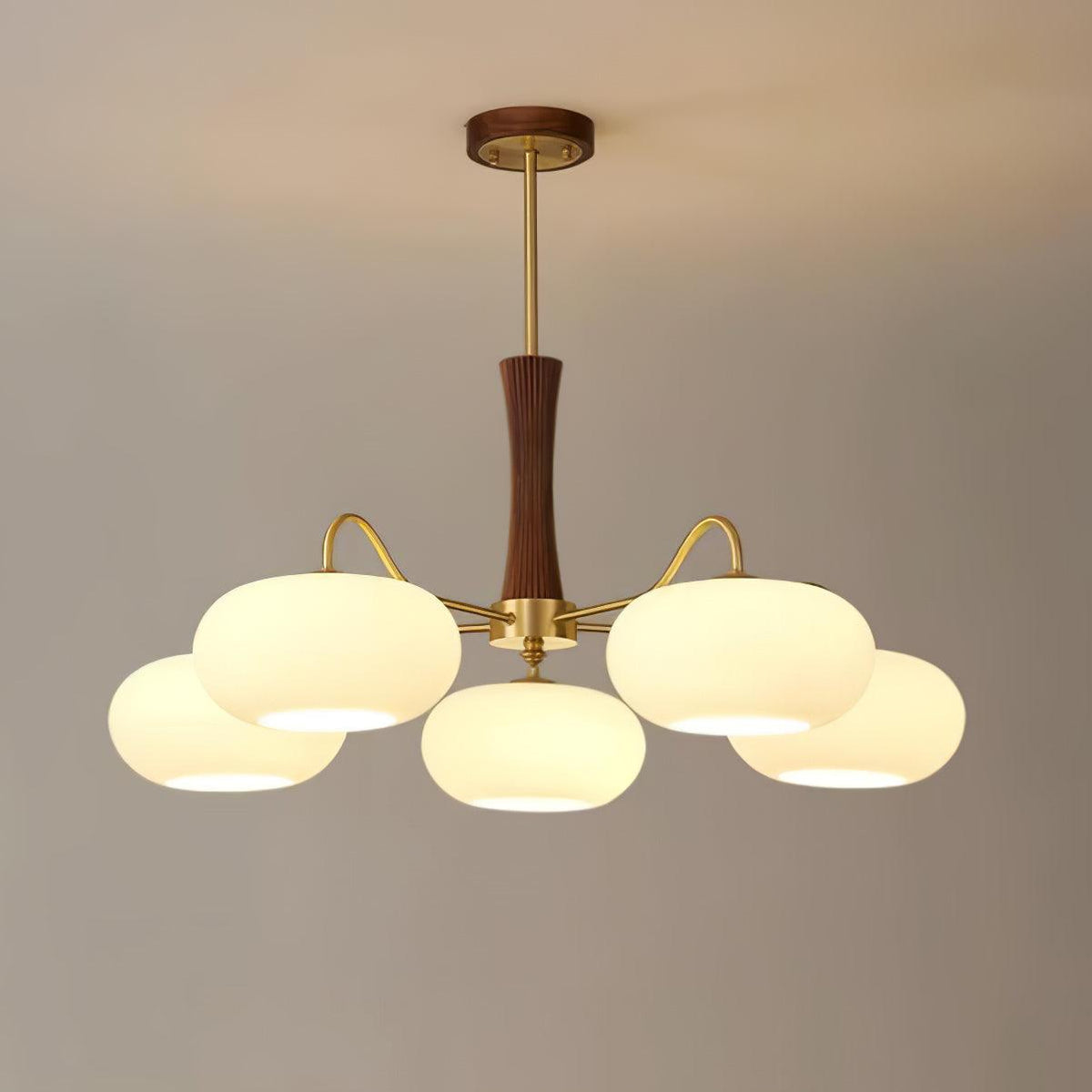 Candy-messinkinen puu- ja lasikattokruunu, kaki