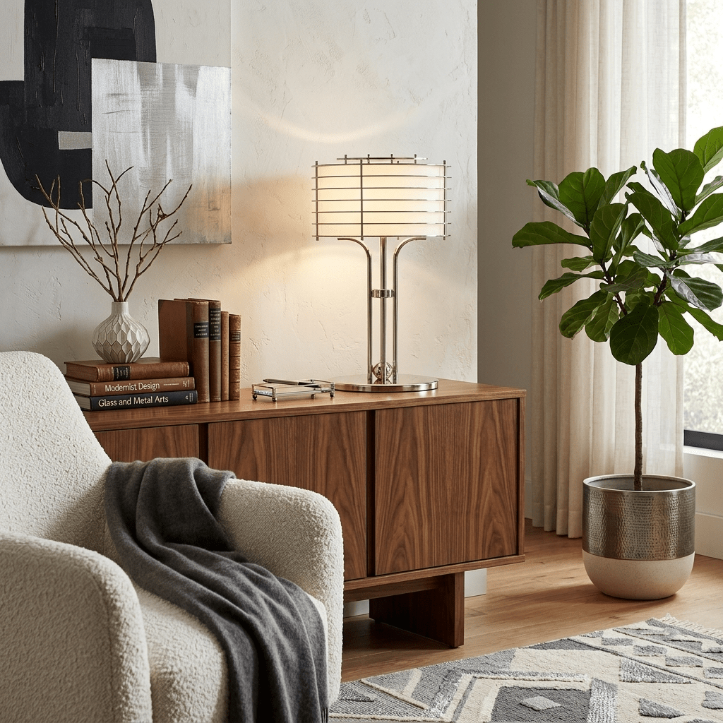 Candeeiro de mesa de estrutura linear Maxence Bravon