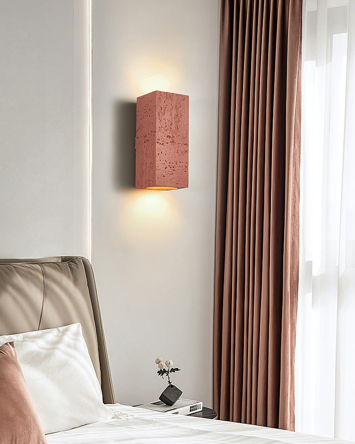 Candeeiro de parede Veleraria moderno minimalista em material compósito