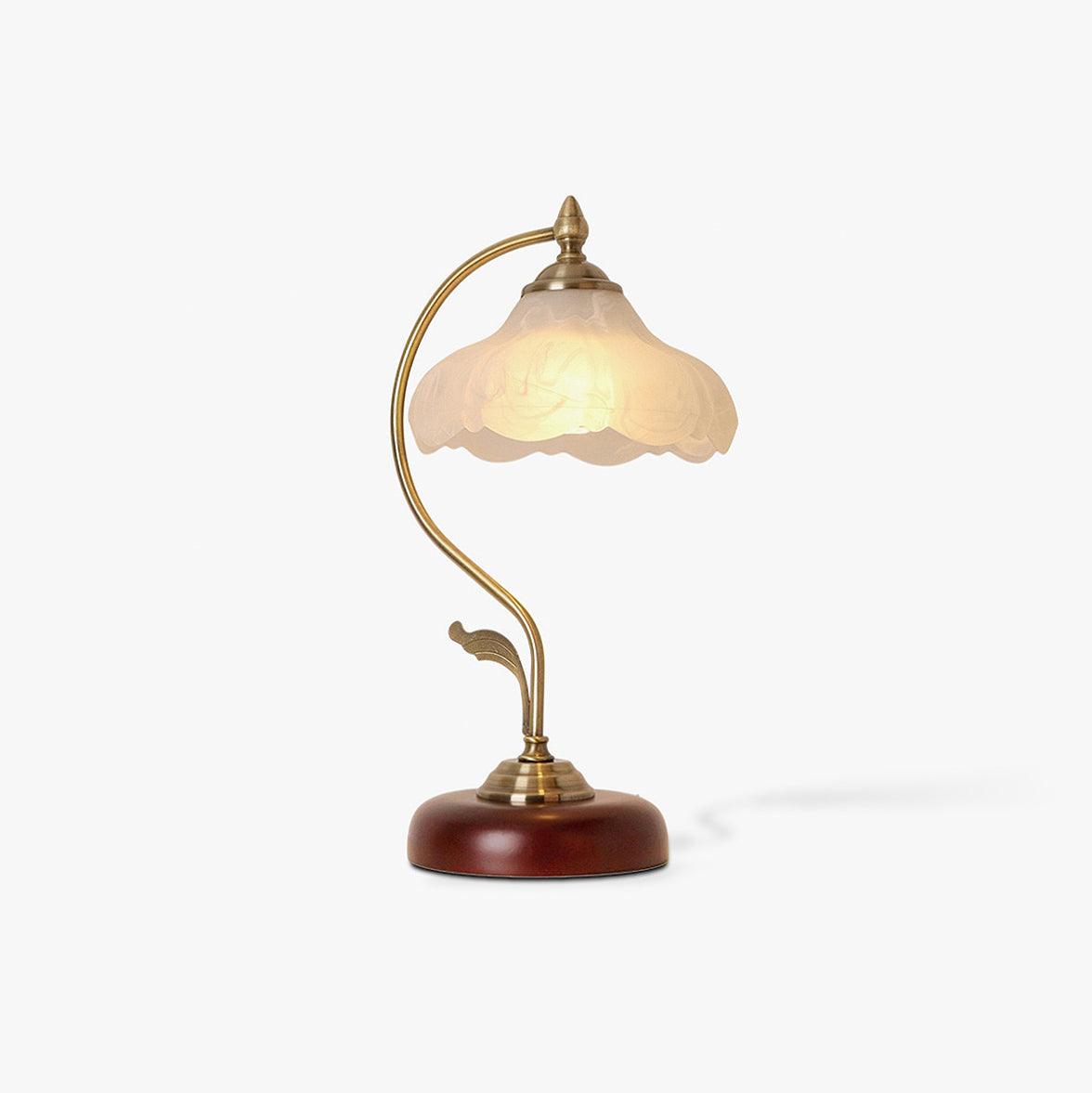 Velivise retro bordslampa i form av en blomma