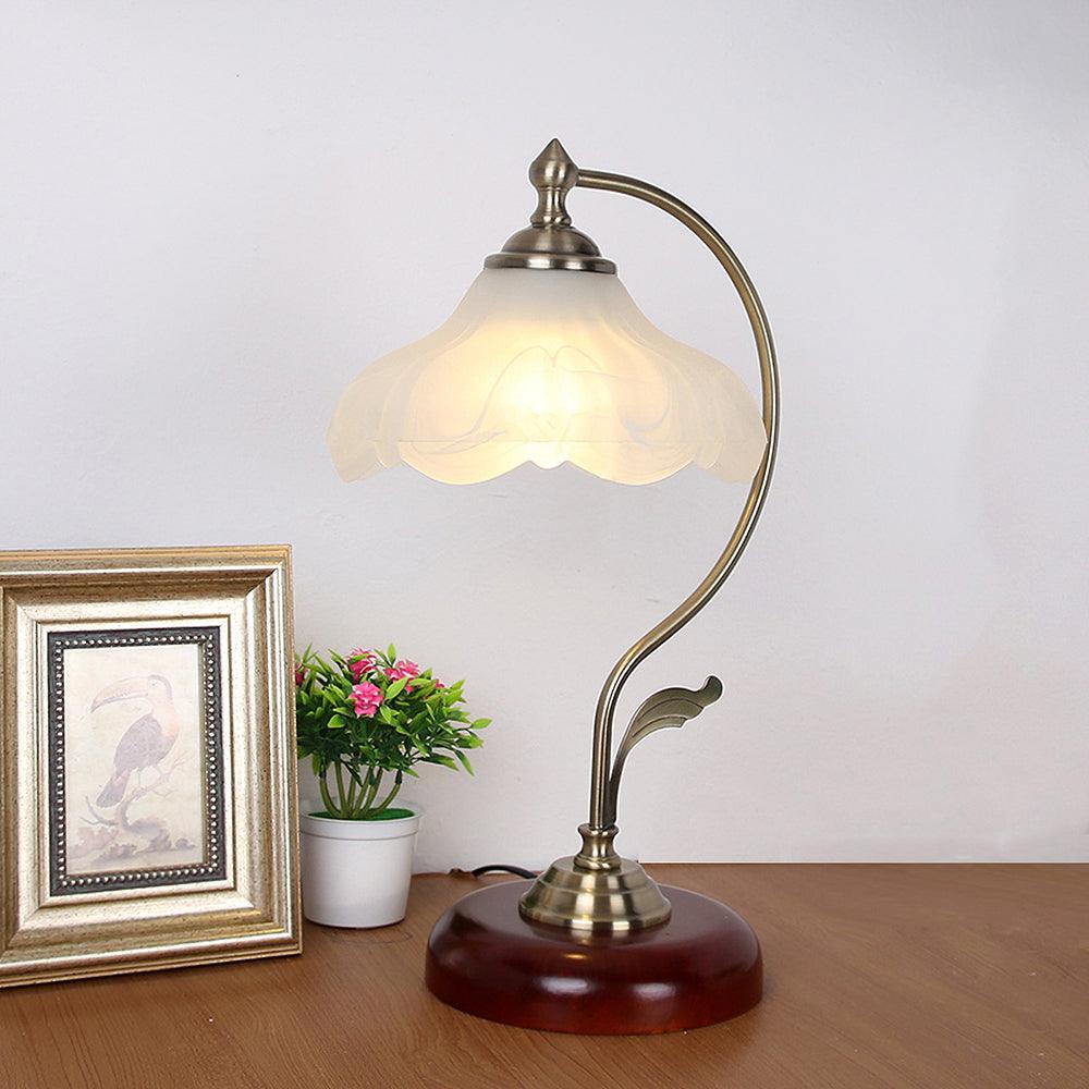 Velivise retro bordslampa i form av en blomma