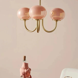 Hailie Design Konstnärlig Glas Ljuskrona Vardagsrum Studie