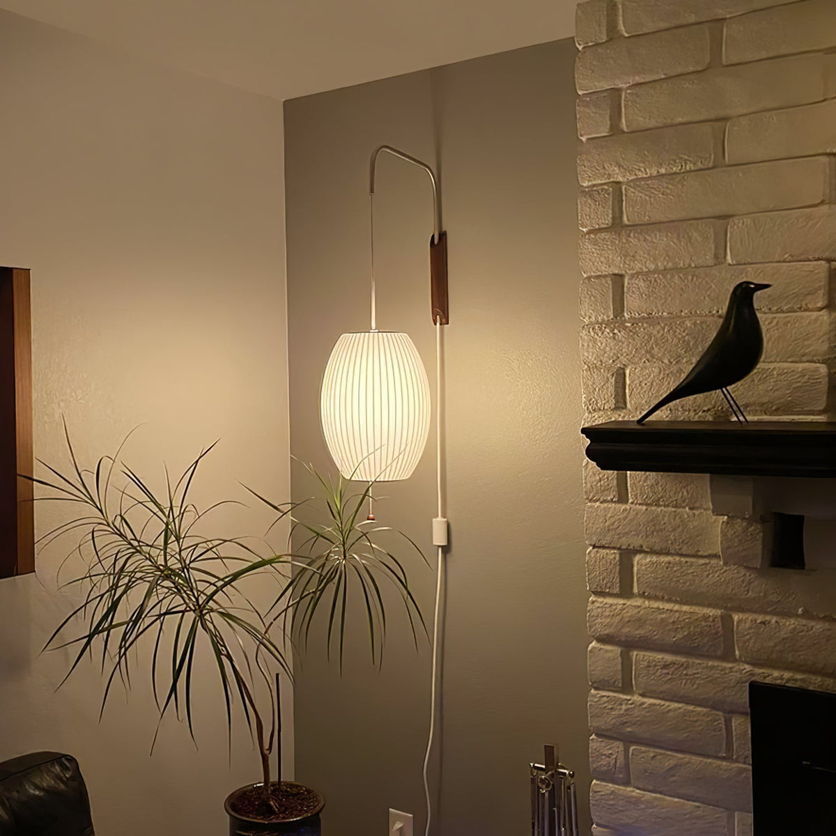 Aldinira Wall Sconce Walnut Ball