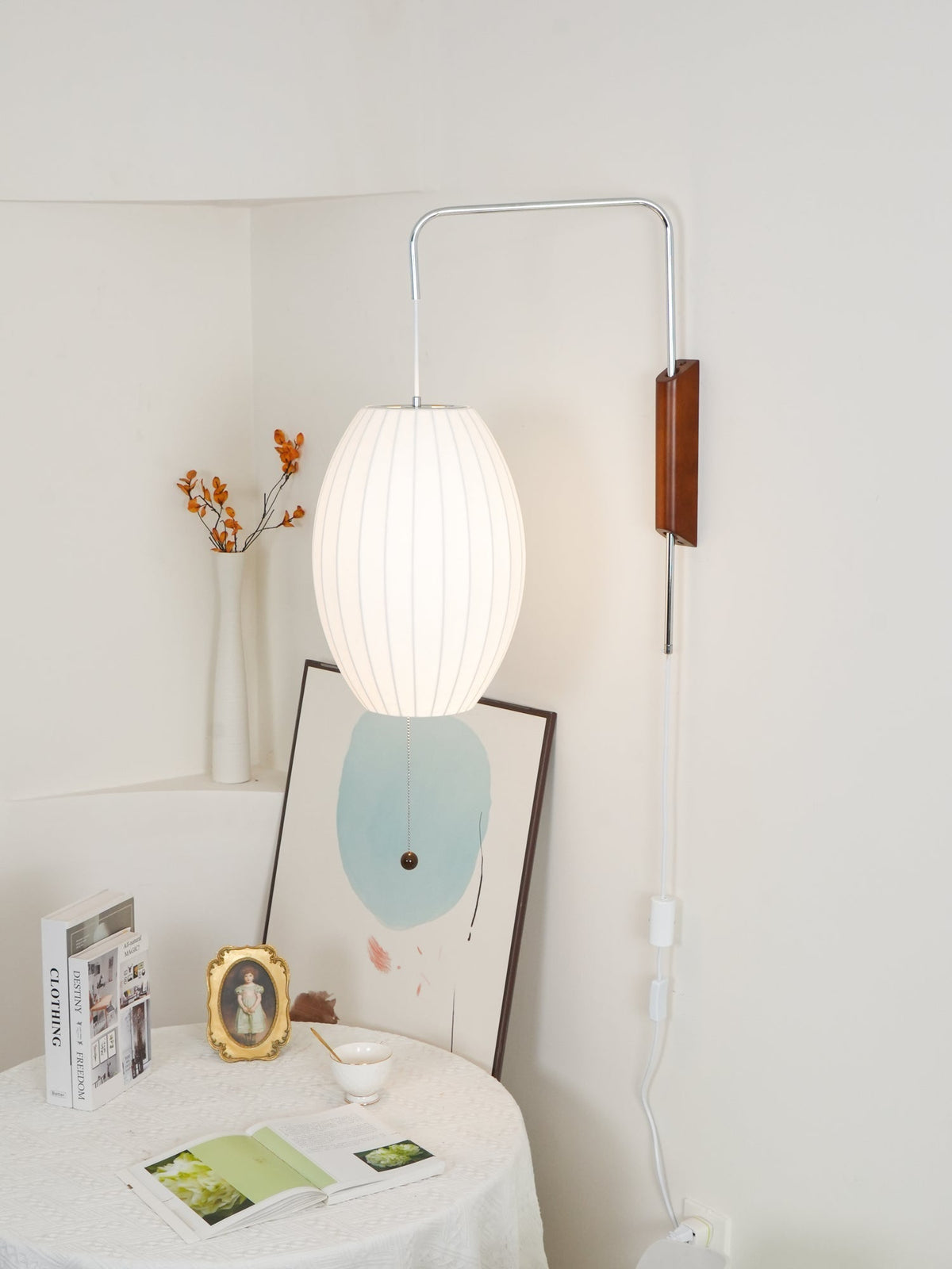 Aldinira Wall Sconce Walnut Ball