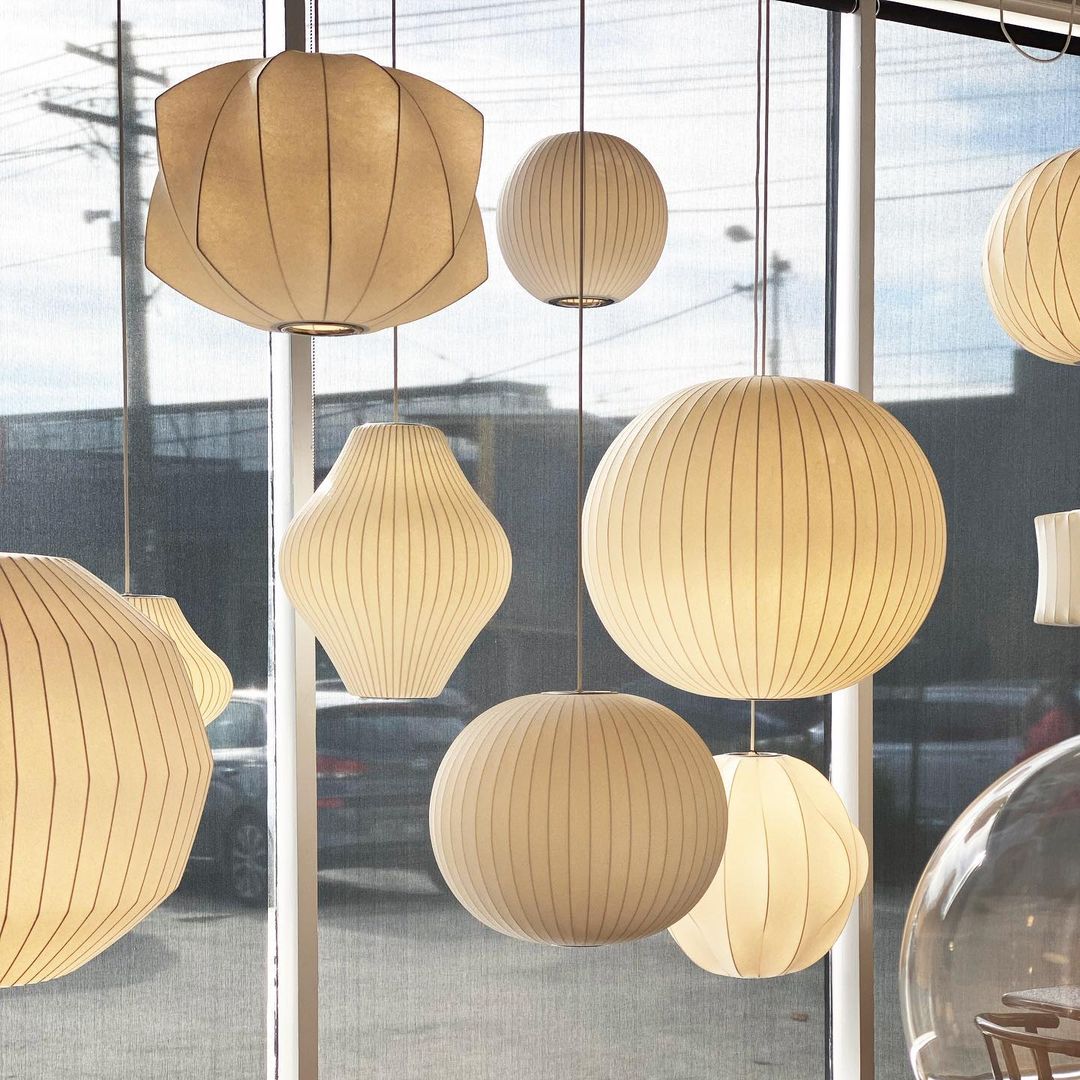Etrio Pendant Light Bubble Mulberry Silk