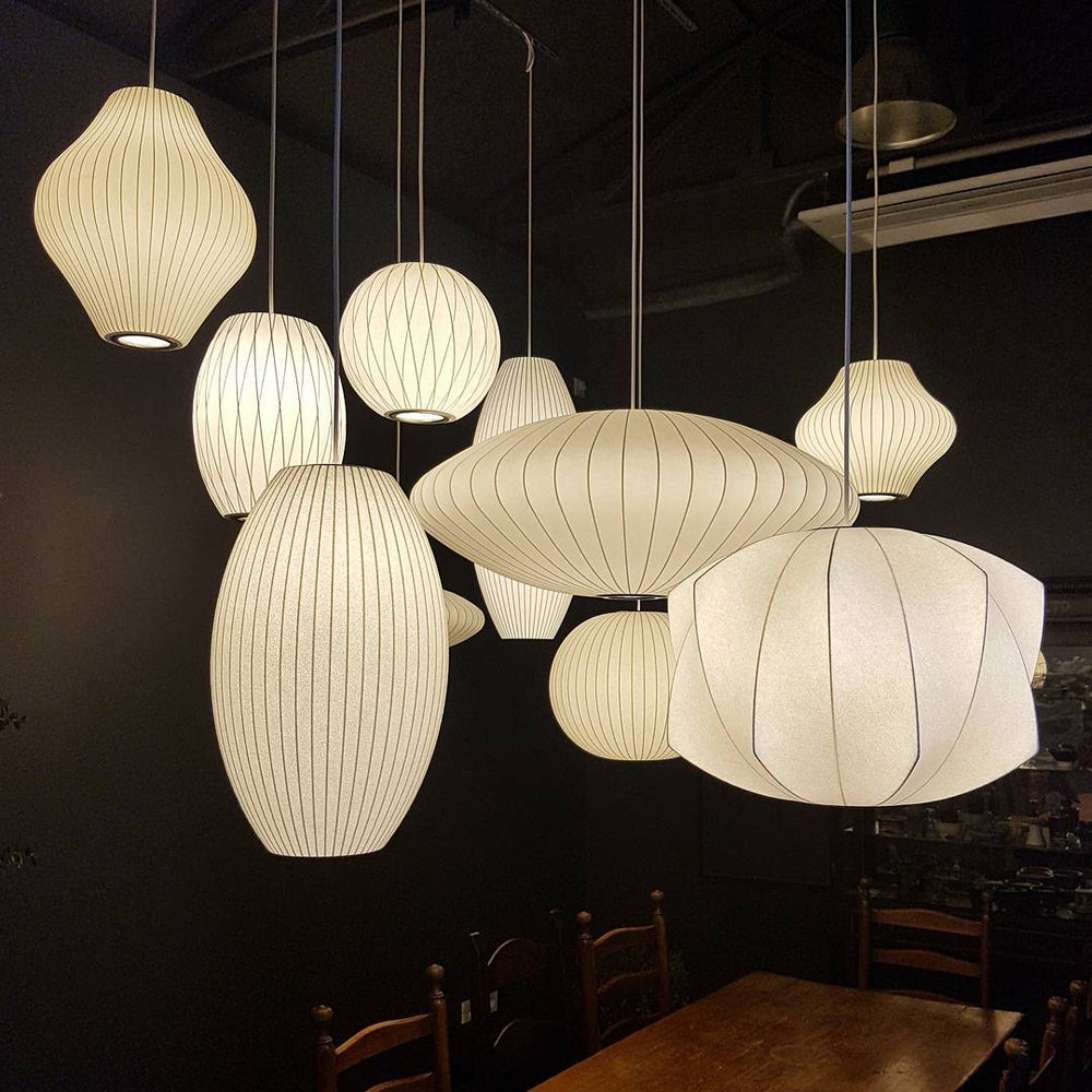 Etrio Pendant Light Bubble Mulberry Silk