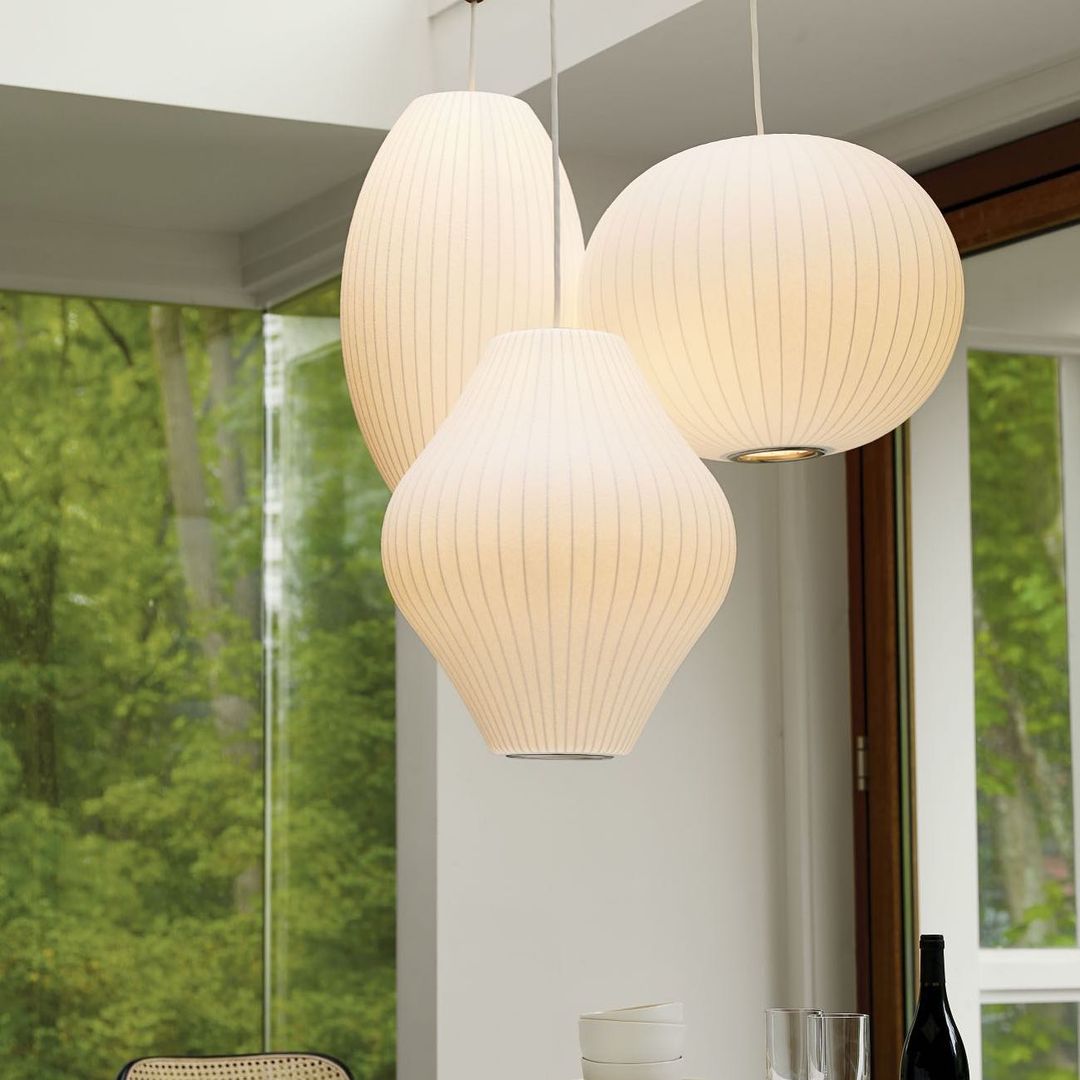 Etrio Pendant Light Bubble Mulberry Silk