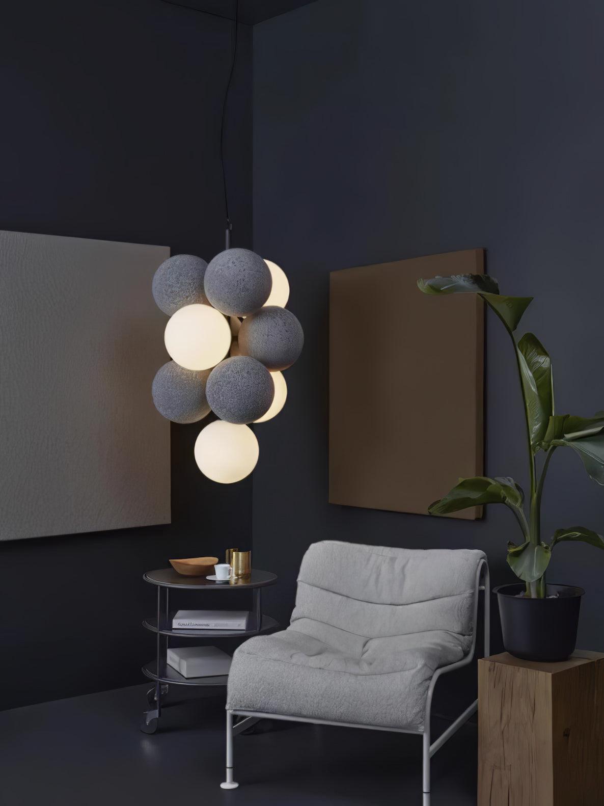 Blanor industriel kunstnerisk pendellampe