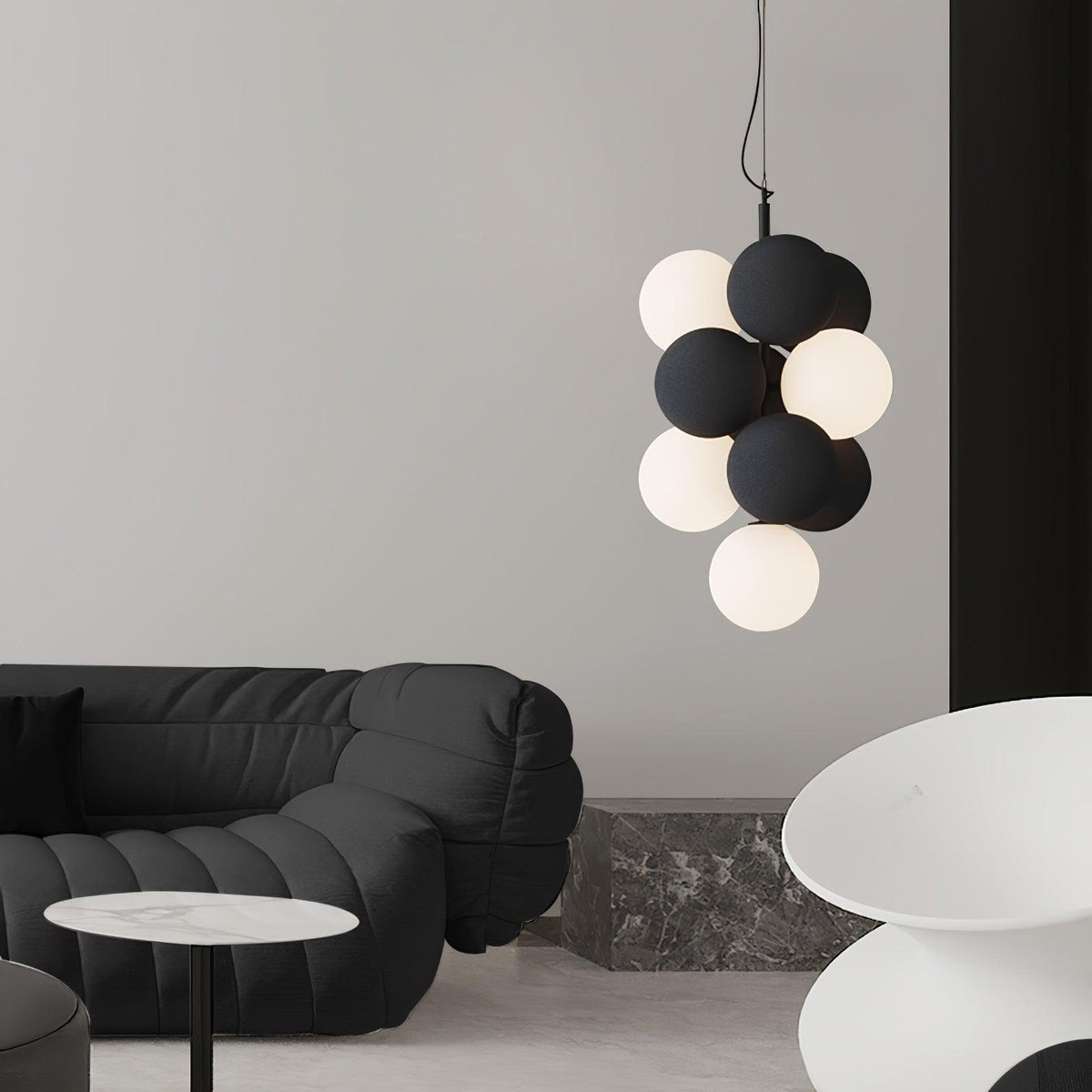 Blanor industriel kunstnerisk pendellampe