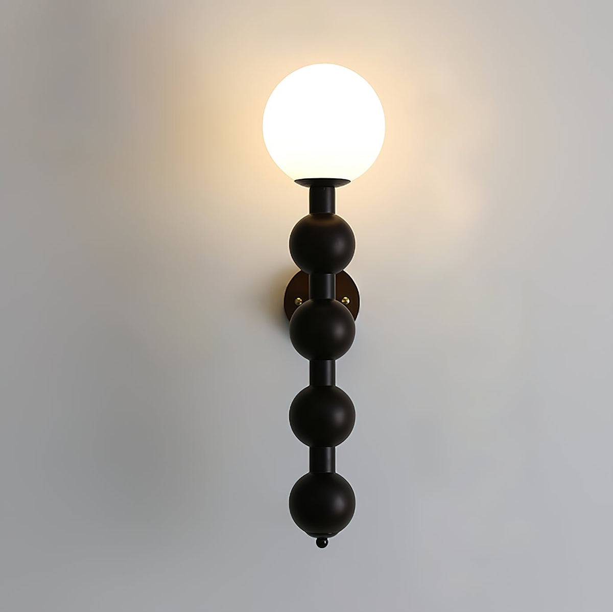 Olaeia moderne minimalistisk boblende væglampe i træ og glas