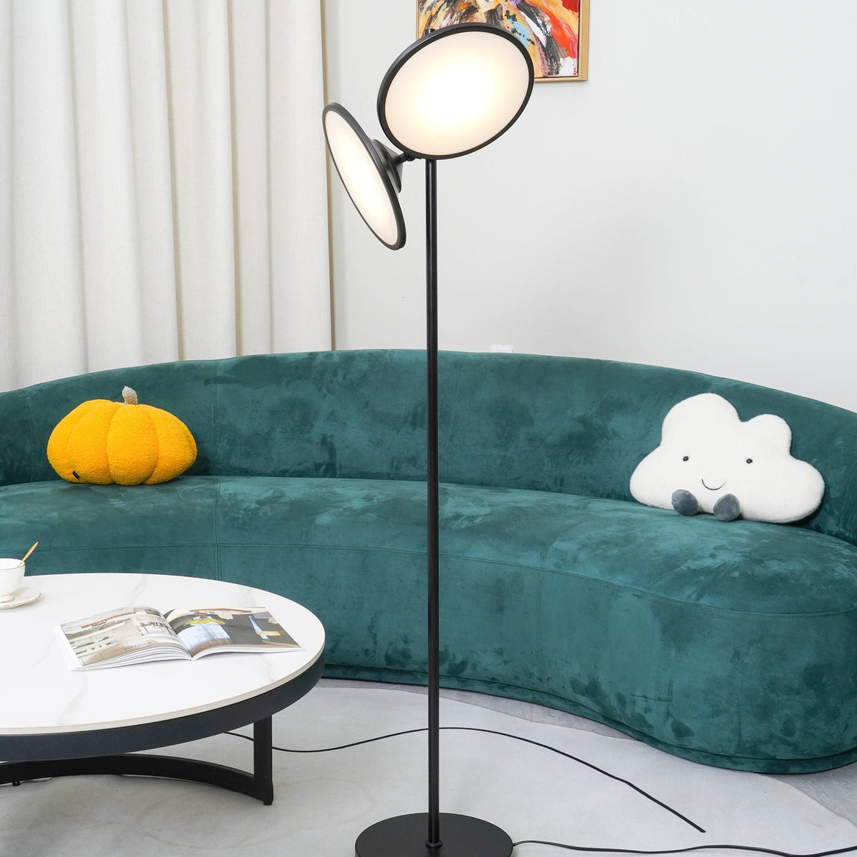 Eave listrænn gólflampi úr akrýl