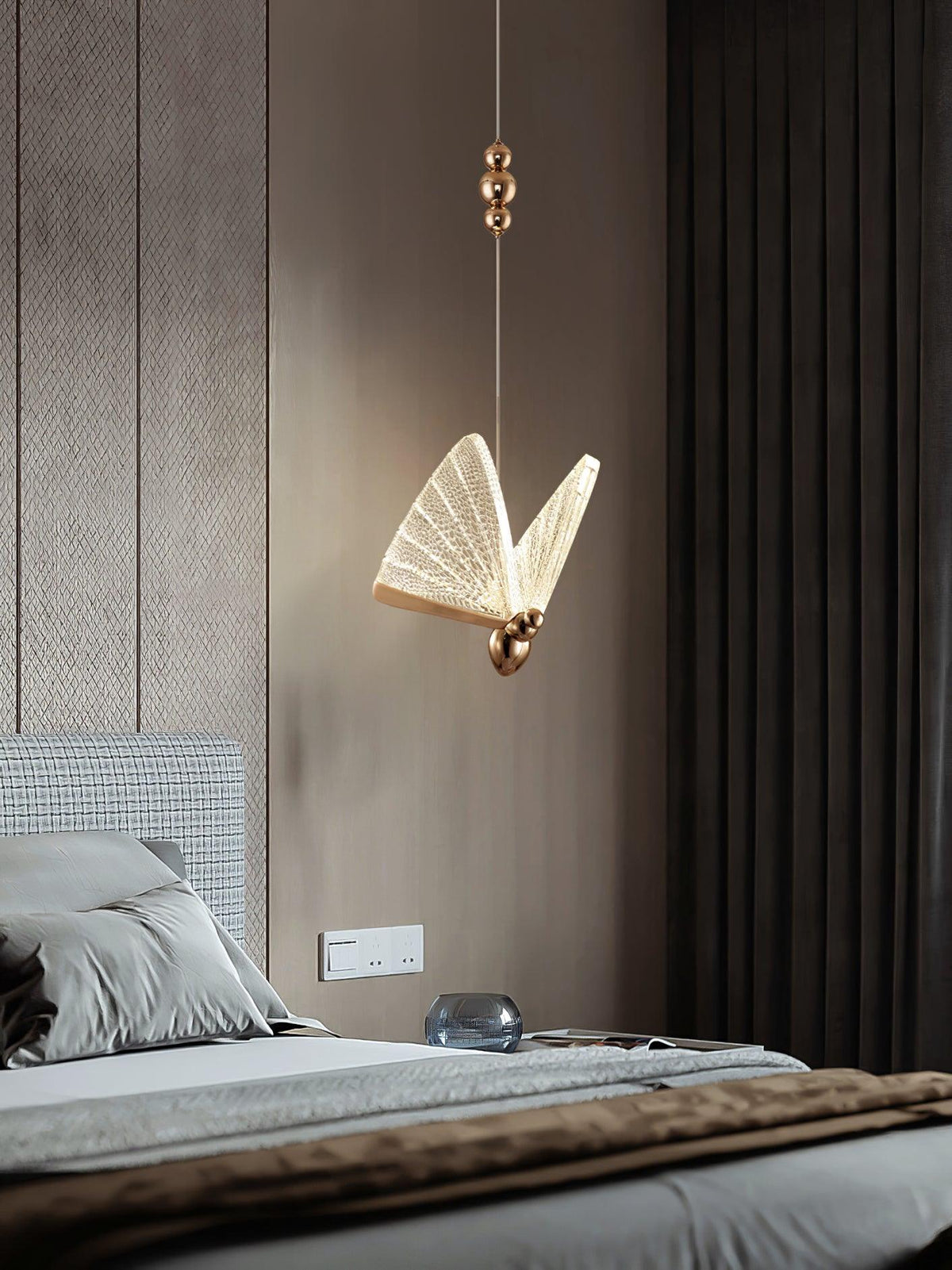 Luz pendente moderna Elaaneria em forma de borboleta