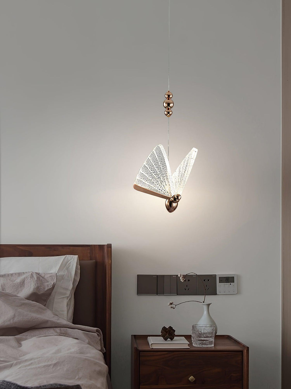Luz pendente moderna Elaaneria em forma de borboleta