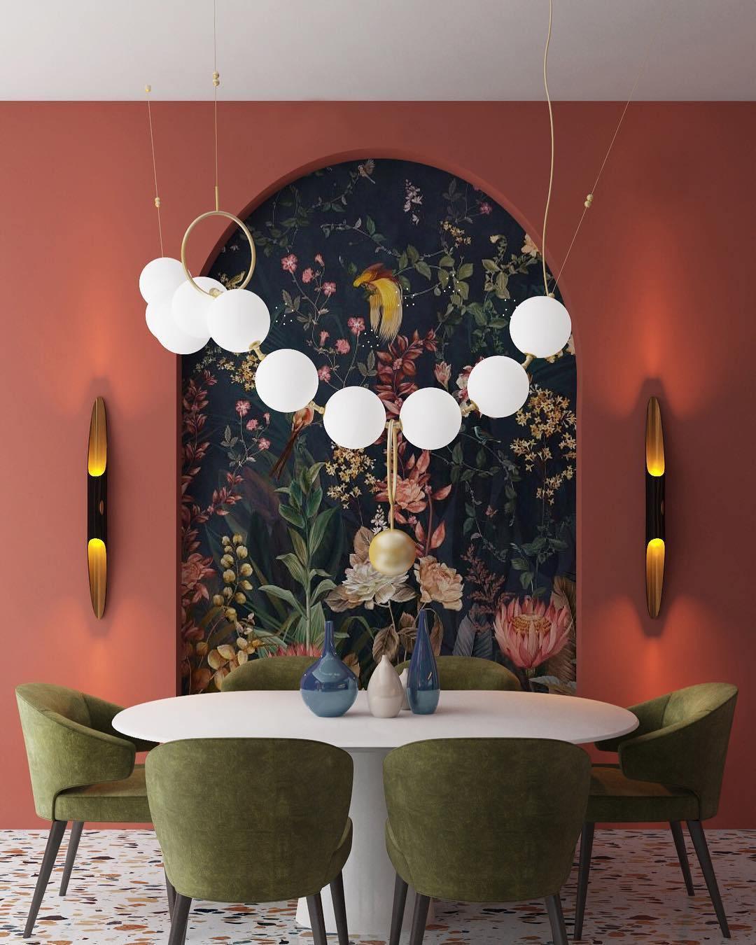 Eirinielle pendel med halskæde-design i glas