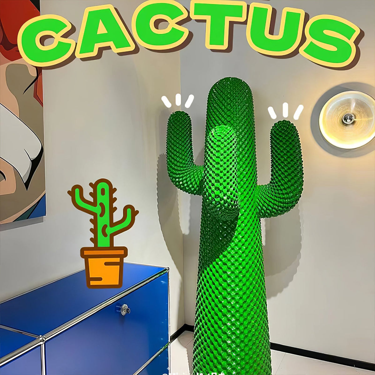 Mello Skulptural Kaktusklädhängare