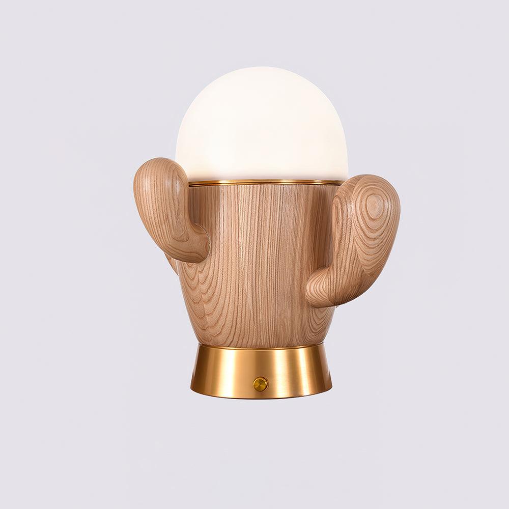 Solivice lekfull bordslampa i trä