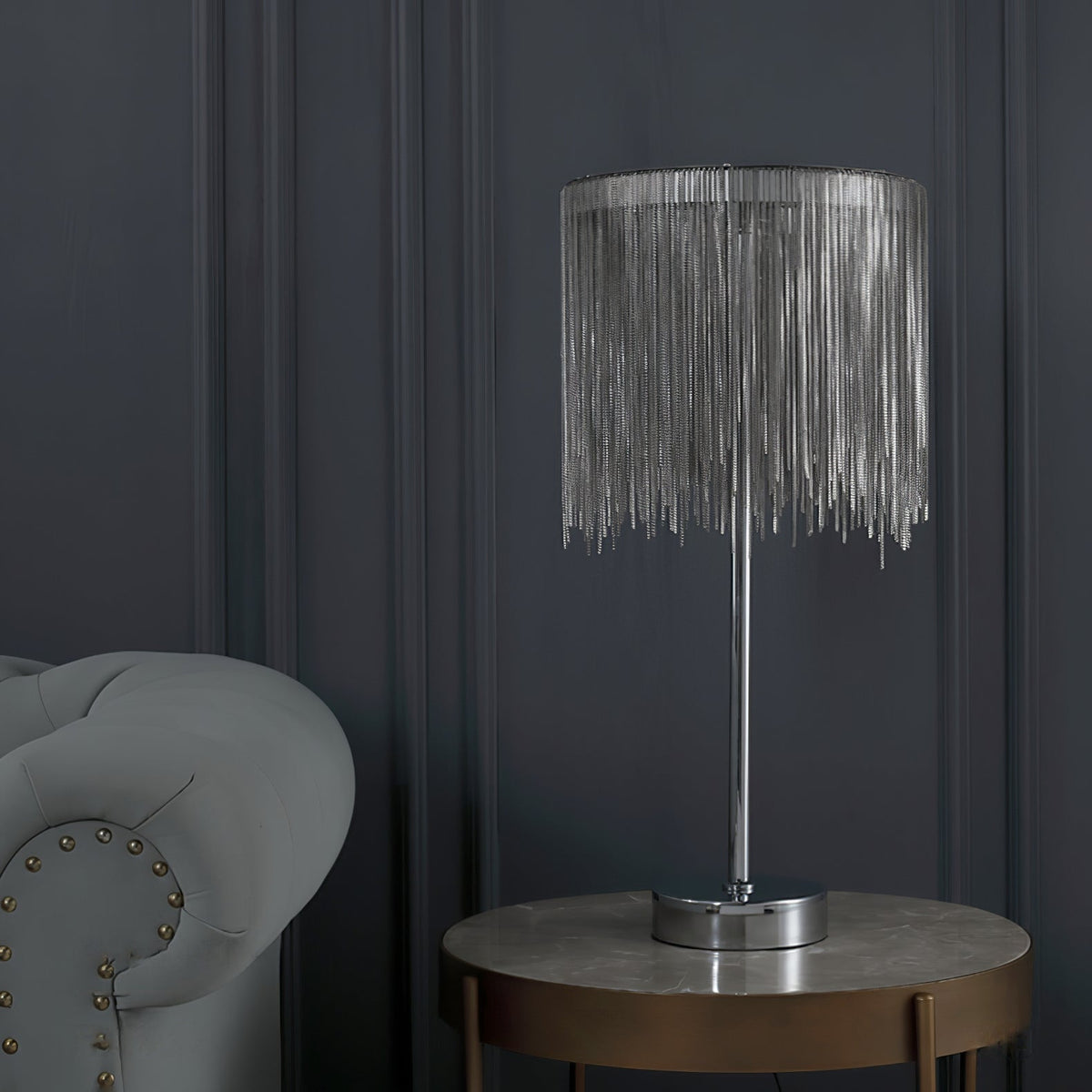 Cascade Cadena bordslampa med tofsar