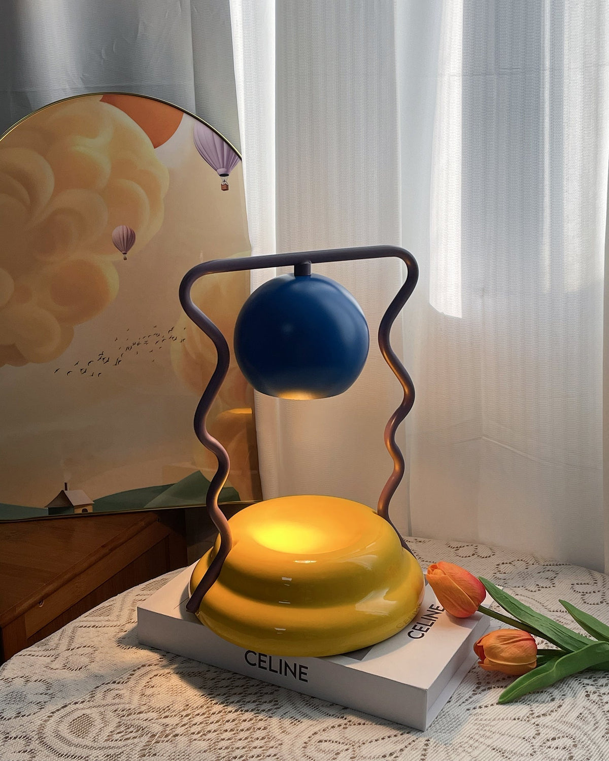 Candeeiro de mesa Caldia