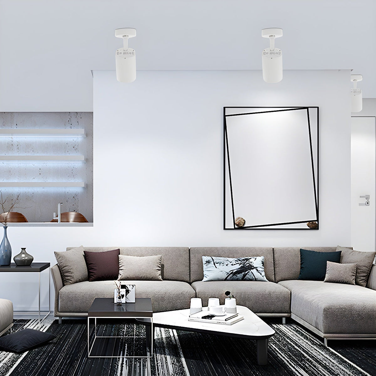 Sysorila moderne minimalistisk loftspot med stråleformet design