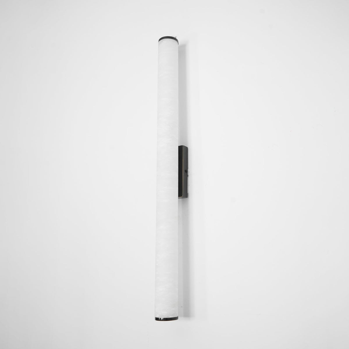 Kristy Alabaster  Vertical Cylindrical Wall Lamp