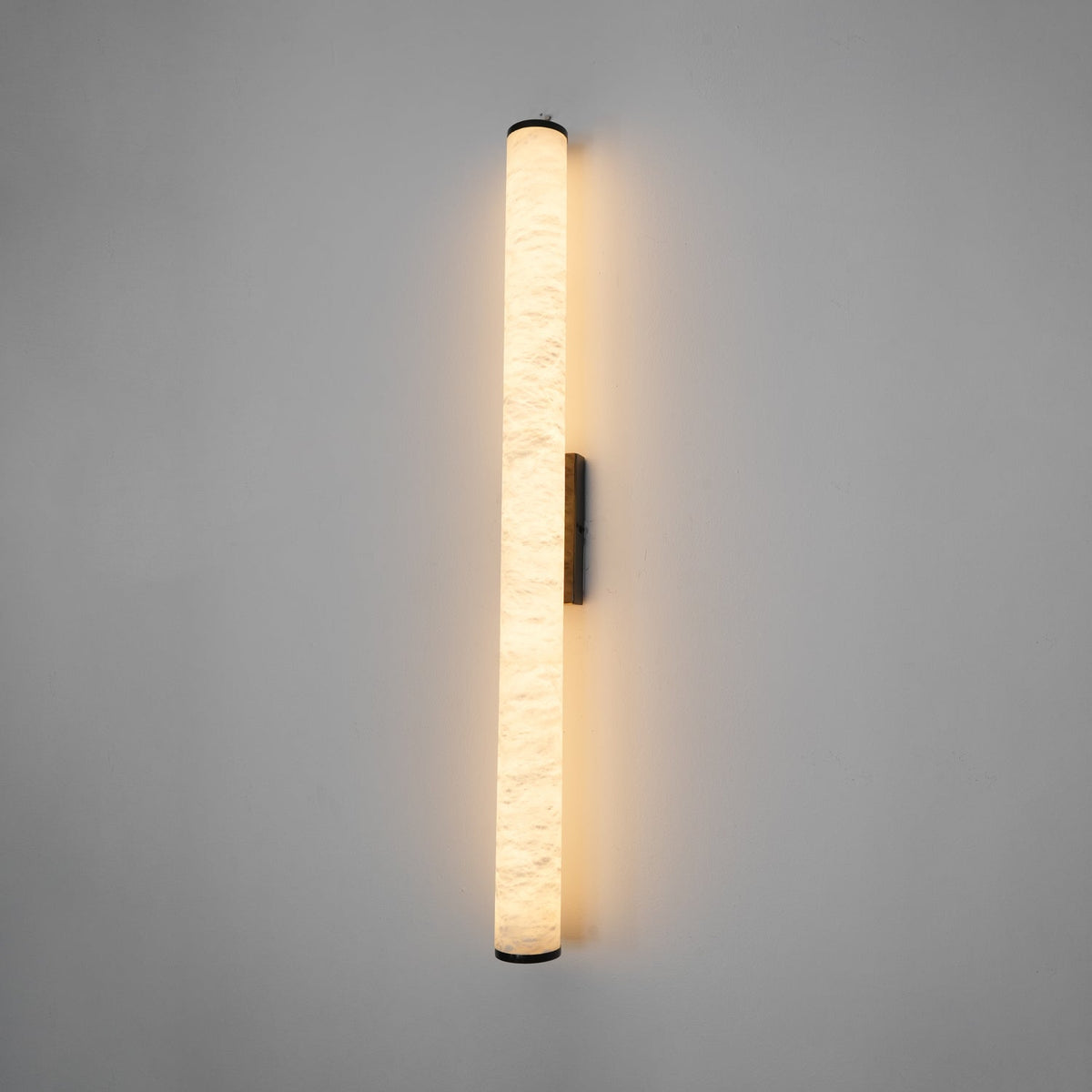 Kristy Alabaster  Vertical Cylindrical Wall Lamp