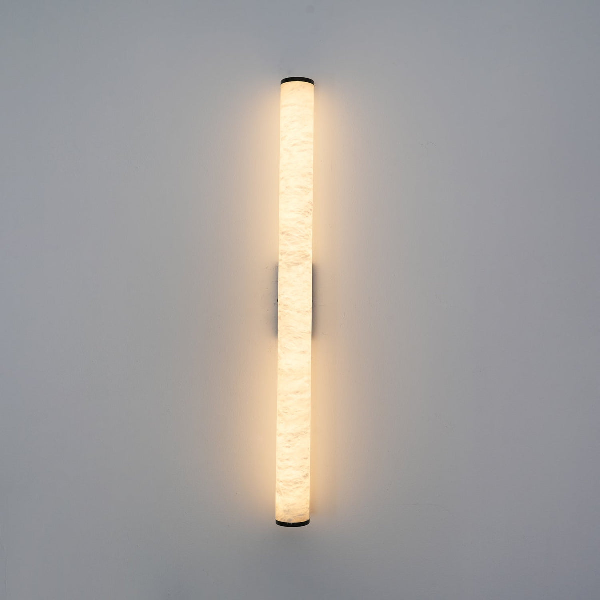 Kristy Alabaster  Vertical Cylindrical Wall Lamp