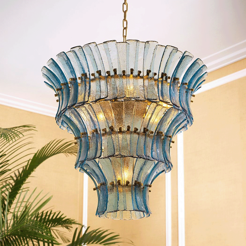 Aqualis Veyra Tiered Glass -lastekattokruunu