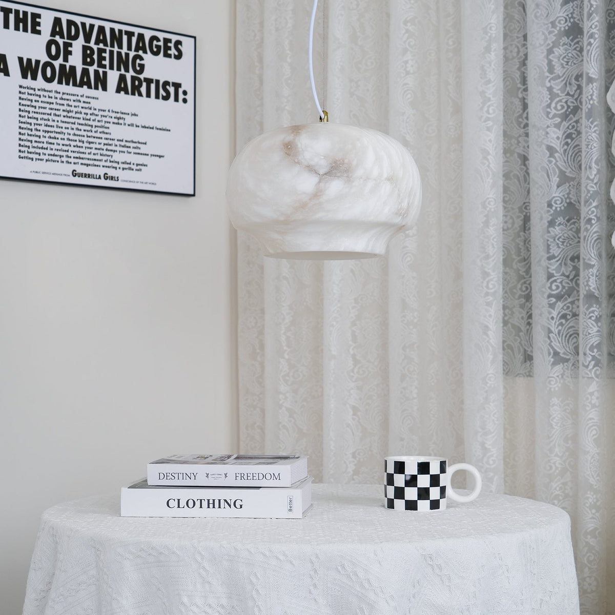 Thalia Minimalistinen Alabasteririippuvalaisin