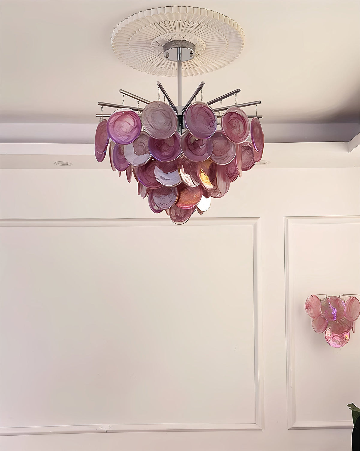 Velalissa lysekrone i glas