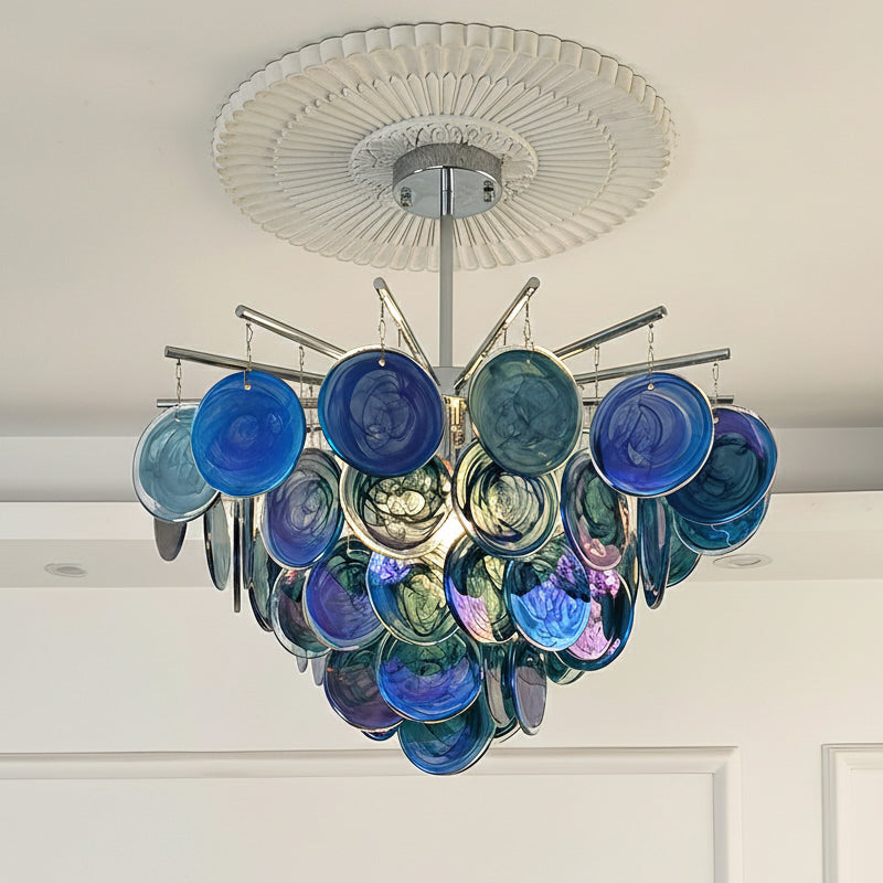 Velalissa lysekrone i glas
