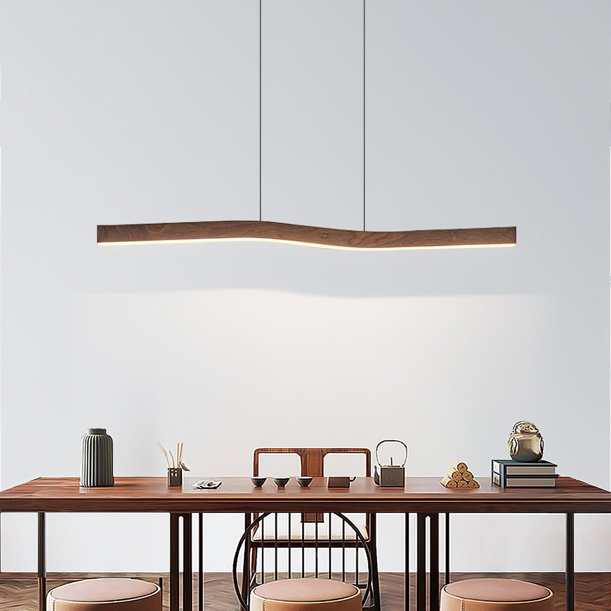 Daze minimalistisk pendellampa med linerskärm