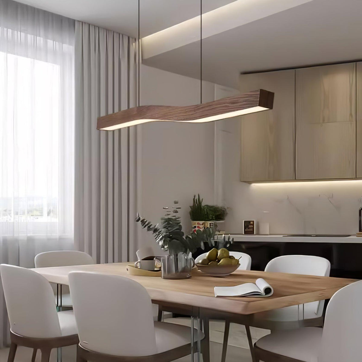 Daze minimalistisk pendellampa med linerskärm