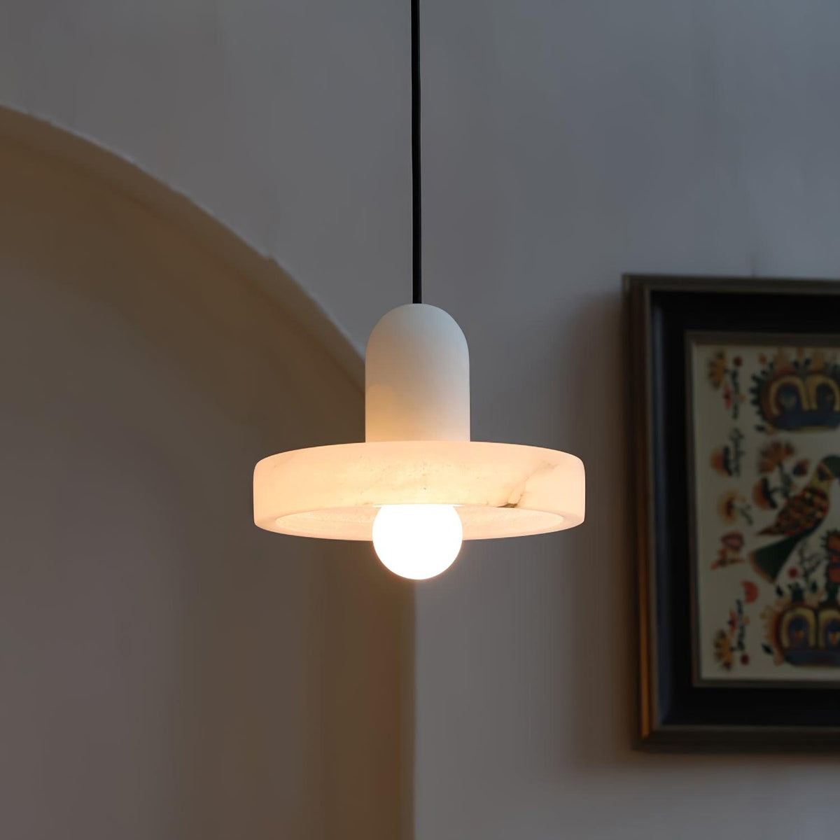 Carrara alabasturhengilampi