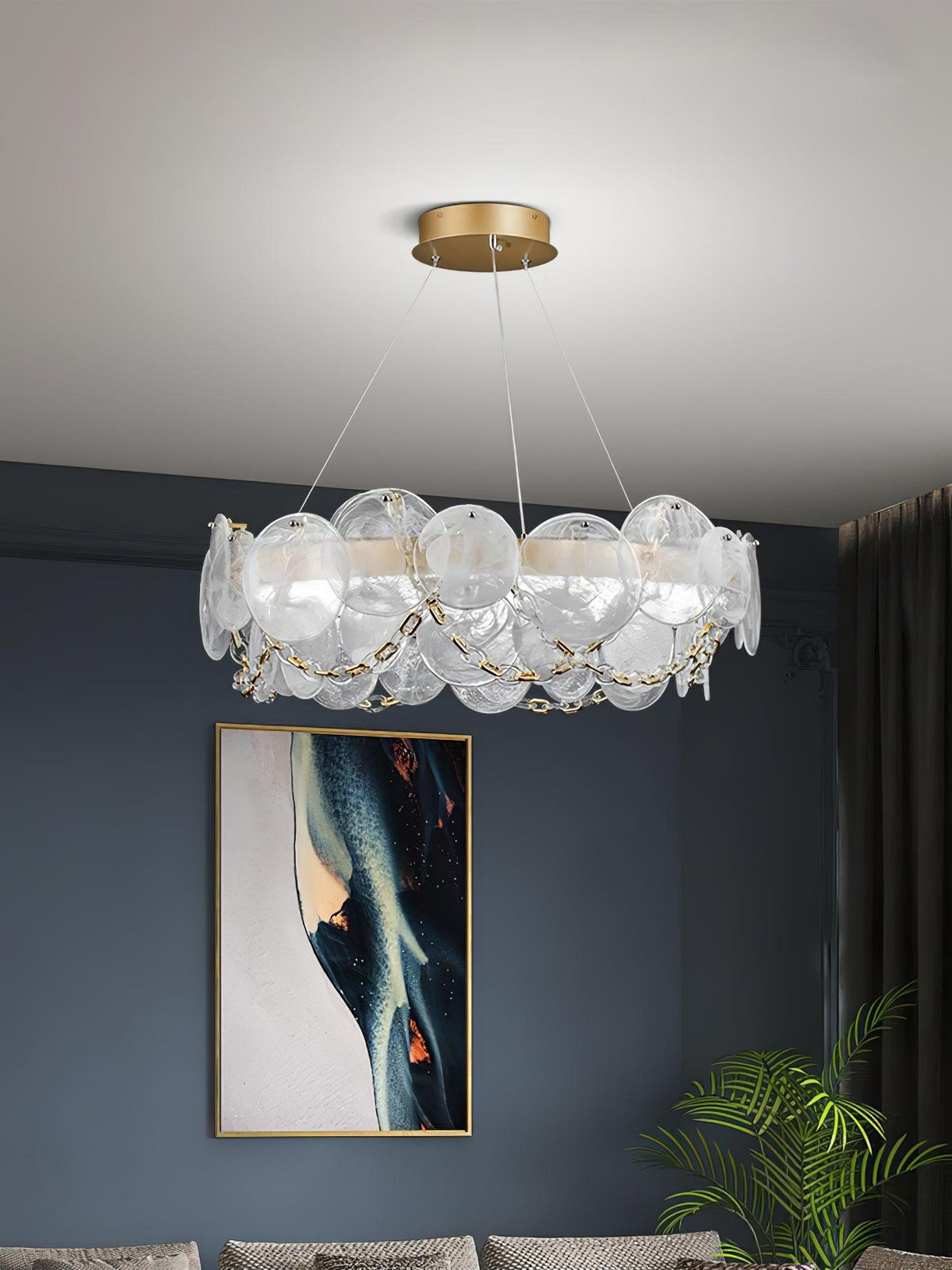 Candelabro de luxo em vidro Celinaria