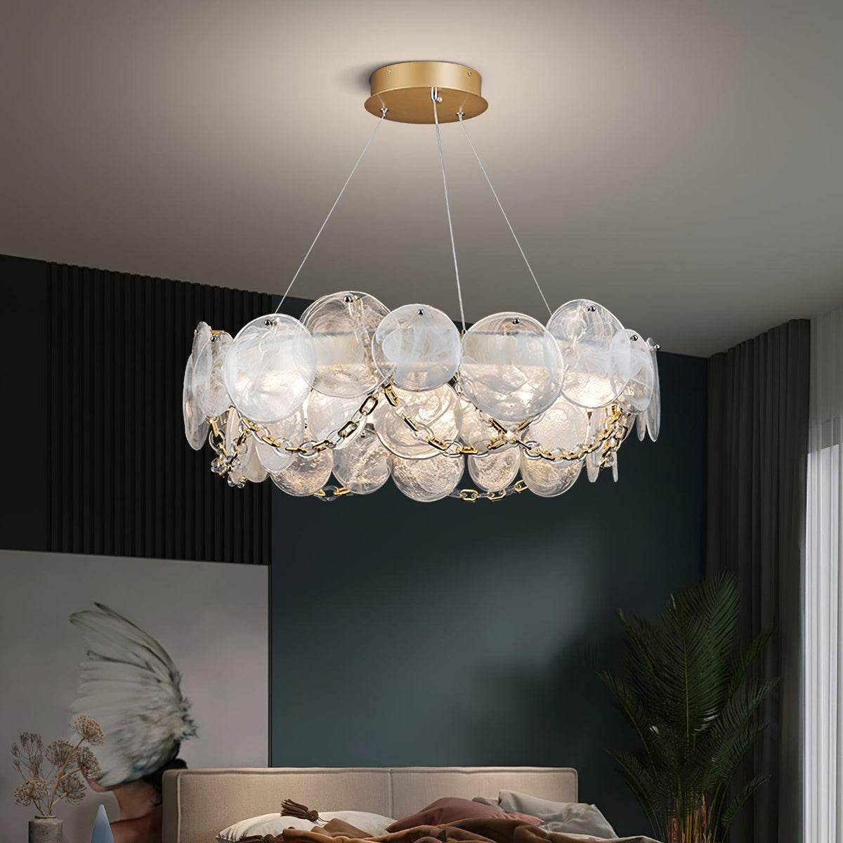 Candelabro de luxo em vidro Celinaria