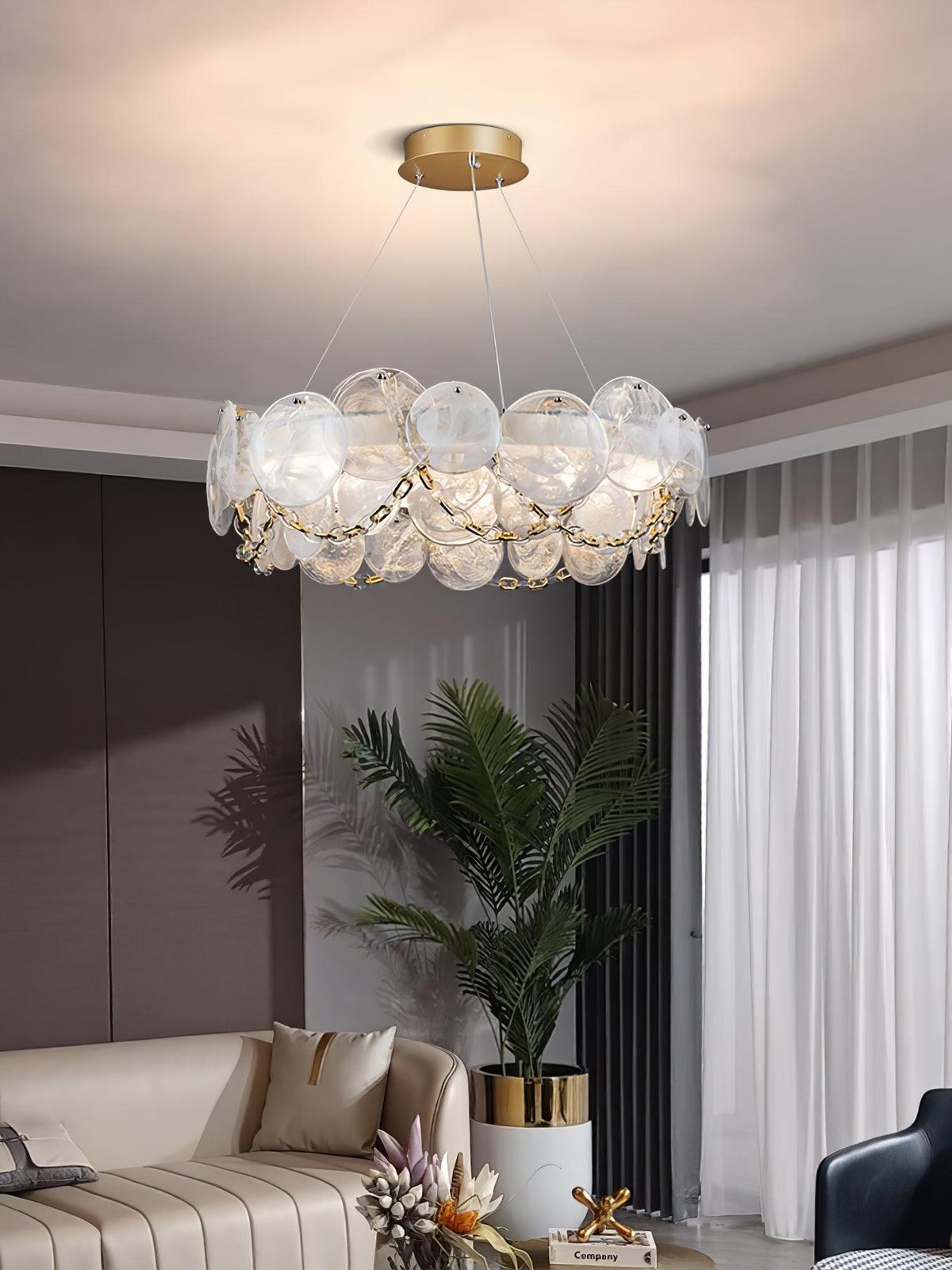 Candelabro de luxo em vidro Celinaria