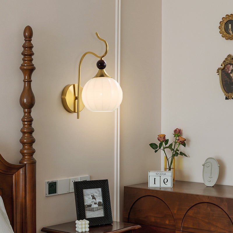 Dimze böjd vägglampa