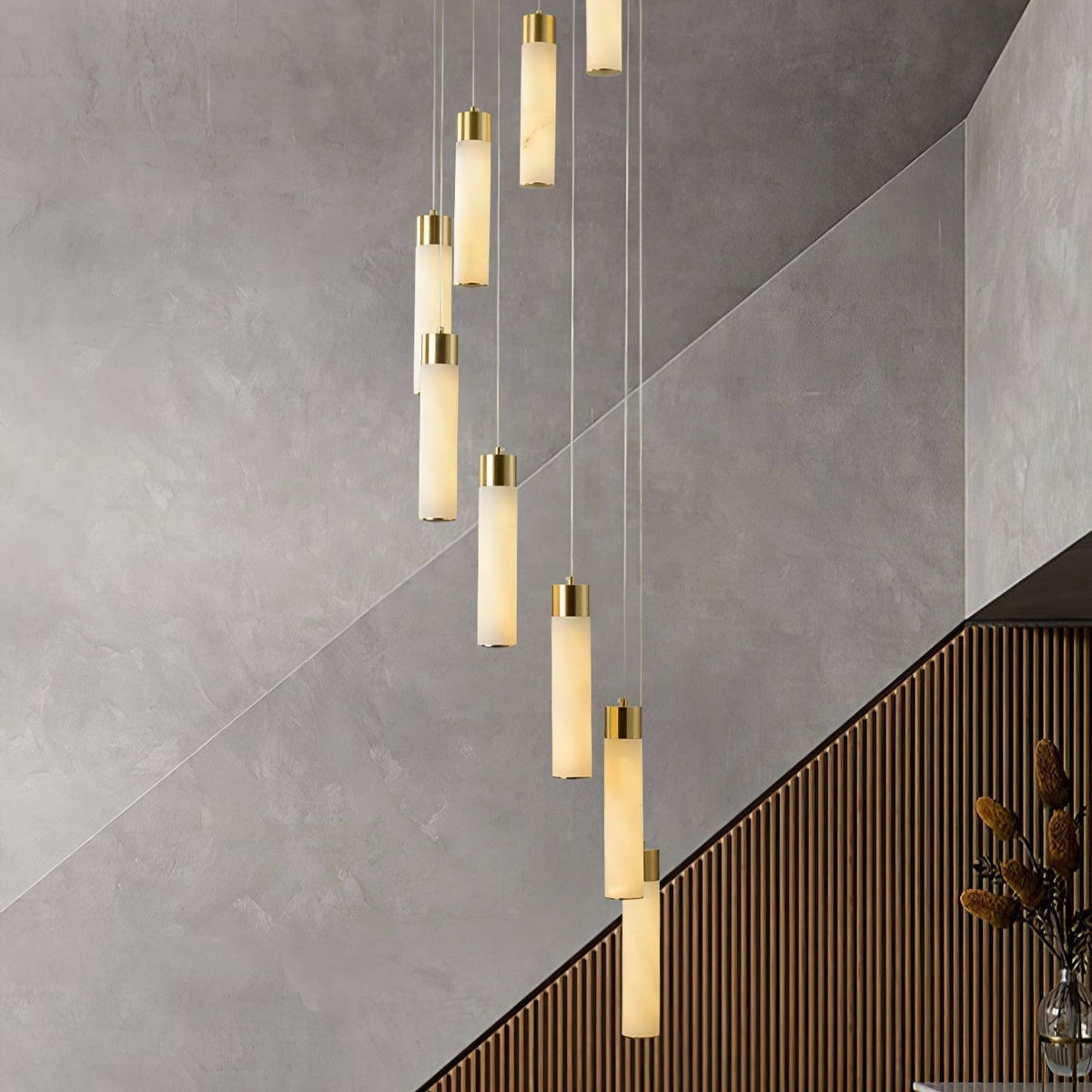 Aurelia Modern Alabaster Pendant Chandelier