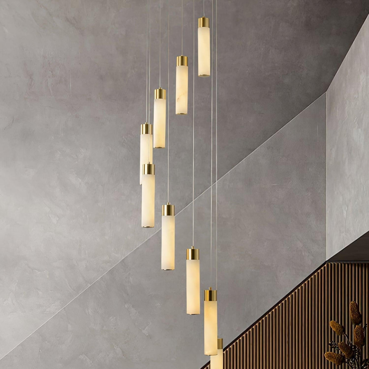 Aurelia Modern Alabaster Pendant Chandelier