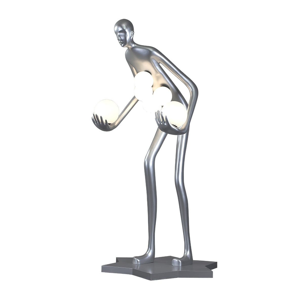Silvaris skulptural golvlampa