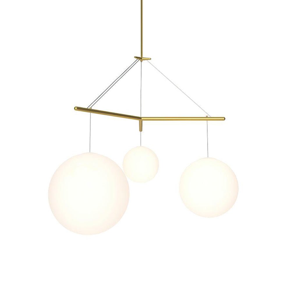 Triad minimalistisk pendellampa i glas
