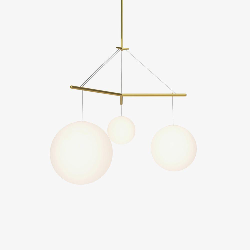 Triad minimalistisk pendellampa i glas