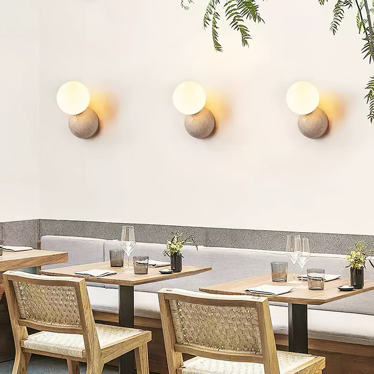 Cethair Travertine Wall Light